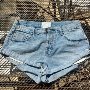 One Teaspoon Bandits Women's Light Blue Denim Shorts